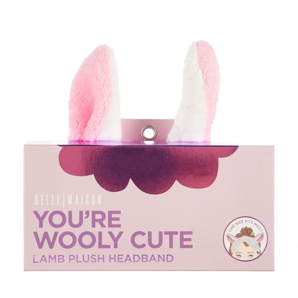NIB Belle Maison Lamb Plush Headband